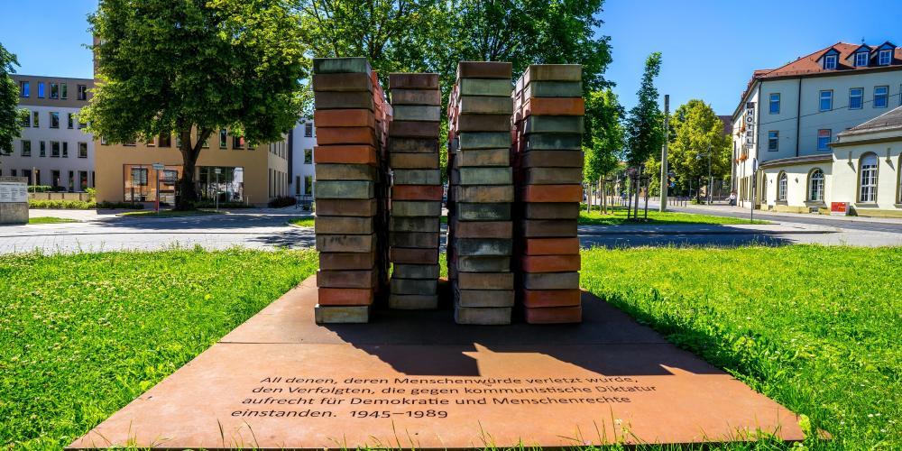 Denkmal für die politisch Verfolgten von 1945-1989 an der Gerbergasse in Jena