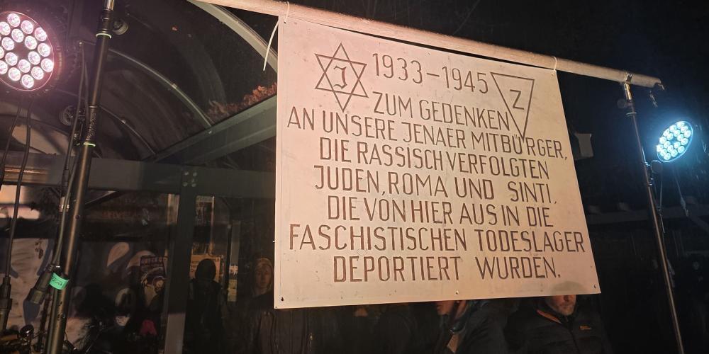 Gedenktafel zur Erinnerung an die Novemberpogrome 1938