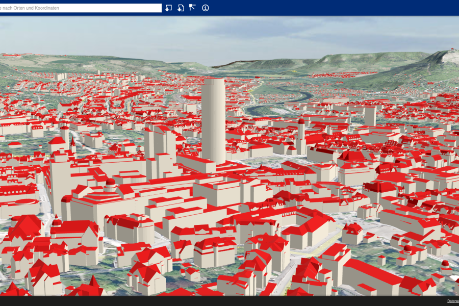 Screenshot vom Kartenportal.