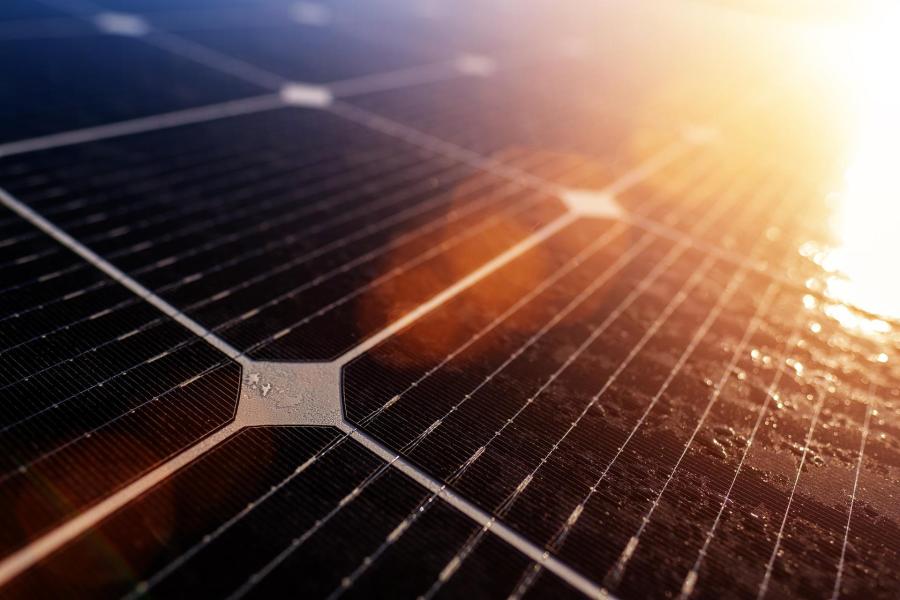 Eine Photovoltaik-Anlage